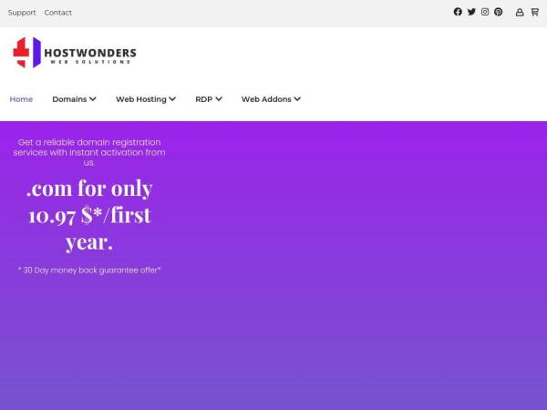 hostwonders.com