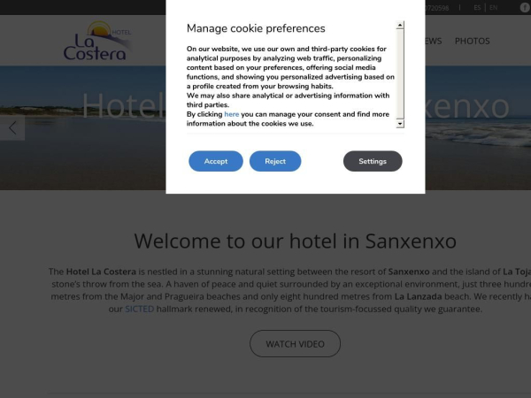 hotellacostera.com